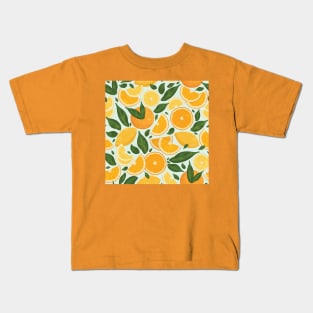 Summery Citrus Mood / Mint Splash Kids T-Shirt